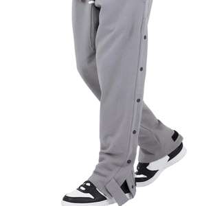 กางเกงวอร์มผ้าแคนวาสสำหรับผู้ชาย, กางเกงลำลองมีกระดุมด้านข้างระบายอากาศได้ดี - Product Image 3