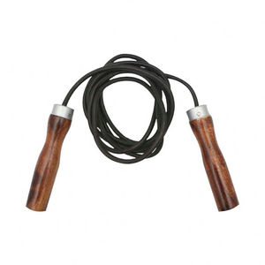 Corde à sauter en cuir personnalisée poignées en bois sport Fitness corde à sauter longueur réglable - Product Image 5