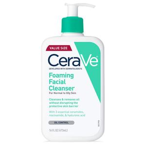 Nettoyant <span class=keywords><strong>moussant</strong></span> pour le visage <span class=keywords><strong>CeraVe</strong></span>, nettoyant quotidien pour peaux grasses 16 oz / 473 ml - Product Image 1