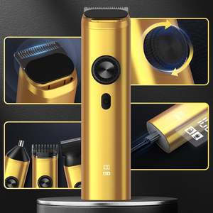 Tondeuse Professionnelle Homme pour Cheveux et Barbe, Ensemble Ajustable pour Visage et Tête, Lames en Acier Inoxydable IPX7, Alimentation USB pour Rasage, Barbier, US - Product Image 1