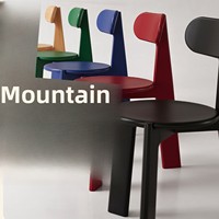 Fauteuil en bois massif européen vintage, chaise de salle à manger rétro, siège de détente pour projets hôteliers, restaurants, cafés et maisons