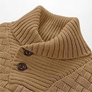 Vente en gros Pull en polyester pour homme en tricot décontracté à manches longues, anti-rétrécissement, coupe ajustée, pour hommes - Product Image 2