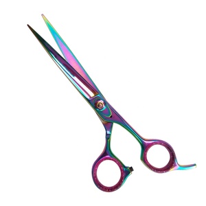 Ciseaux à cheveux professionnels en acier inoxydable à haute teneur en carbone de 6.5 pouces Ciseaux de coupe de cheveux de salon de coiffure avec poignée en céramique - Product Image 1