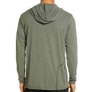 Sudadera con Capucha de Verano para Hombre, Ligera, de Algodón, Estilo Urbano, Delgada, de Manga Larga, con Capucha, Logotipo Personalizado, OEM ODM - Product Image 2