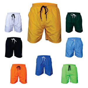 Pantalones cortos de ejercicio para correr, gimnasio, ajuste informal para hombre, logotipo personalizado, pantalones cortos de baño para levantamiento de pesas, patrón ecológico - Product Image 1