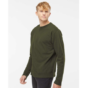 High Quality 100% Cotton Solid <b>Thick</b> <b>Fleece</b> Pullover Sweatshirt Printing and Embroidery OEM Custom Black Autumn Men - Product Image 5