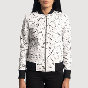 Chaqueta de cuero de mujer de longitud completa de primera clase de invierno chaqueta de cuero de mujer incrustada con cuentas de diseño elegante con bolsillo - Product Image 4