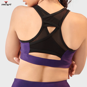 Sujetador deportivo de Yoga para Fitness de alta calidad para mujer, diseño Simple transpirable, logotipo frontal de alto soporte, colores personalizables y logotipo - Product Image 5