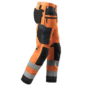 Unisex Visibility Heavy Duty Work Safety Pants Trousers with Reflective Panels Cargo Pockets Winter Workwear Pants - Product Image 6