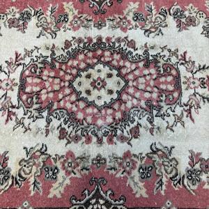 3.7x6.7 ft Rug, Vintage Turkish Rug, <b>Red</b> <b>Wool</b> Rug - Product Image 5