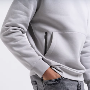 Sweat à capuche lourd en polaire Sweat à capuche surdimensionné décontracté Pull tricoté lourd 500gsm de haute qualité Épaules tombantes - Product Image 6