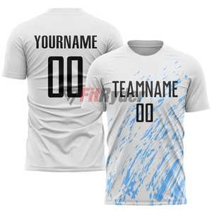 เสื้อเจอร์ซีย์ฟุตบอลกางเกงขาสั้นระบายอากาศได้ดีพิมพ์ลายซับลิเมชันเต็มรูปแบบดีไซน์ตามสั่ง - Product Image 3