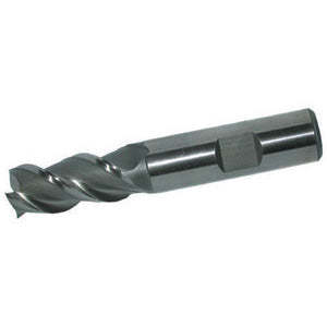 3-Flute Weldon Attachment Cylindrical Slot Cutters 8% Cobalt HSS-E Steel <b>Square</b> End Mill with Coated Altin Finish-Model 8747 20 - Product Image 1