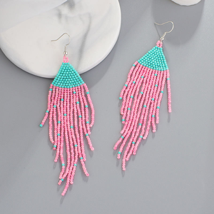 Pendientes de Araña Estilo Bohemio Personalizados para Mujer, Aretes con Cuentas Deslumbrantes, Joyería de Resina Personalizada para Fiestas - Product Image 6