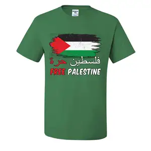 फ़िलिस्तीन 3डी प्रिंटिंग टी-शर्ट छोटी आस्तीन क्रूनेक टी फ़िलिस्तीन शर्ट्स सूती कपड़ा फ़िलिस्तीन शर्ट्स