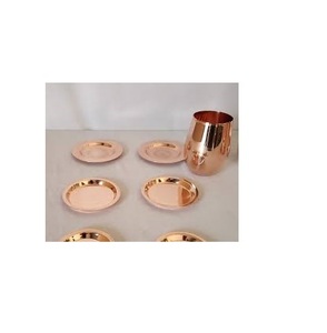 Meilleur design Sous-verres en ardoise de cuivre Ensemble de sous-verres carrés en pierre ardoise avec utilisation à la main pour la vente de produits - Product Image 1