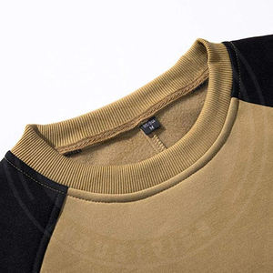 OEM Sweat-shirt polaire surdimensionné de haute qualité taille XS à manches longues vêtements d'hiver épais col en O personnalisé solide teint en plaine - Product Image 3