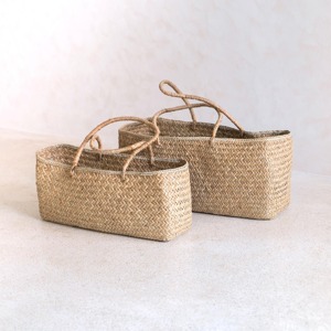 Sacs de rangement en herbe de mer tissés à la main, design tendance, prix bas, sac à main en raphia d'herbe de mer - Product Image 1