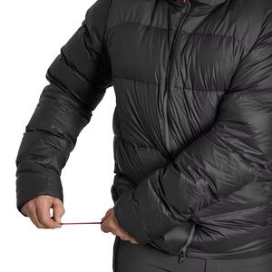 Manteau à Capuche Lourd de Marque Rembourré Bouffant Surdimensionné en Duvet d'Hiver Noir Personnalisé pour Hommes Veste Bouffante Brillante avec Poche sur les Manches OEM - Product Image 3
