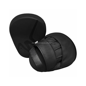 Mitaines de boxe professionnelles en cuir, coussinets de frappe, logo personnalisé, équipement d'entraînement MMA, OEM - Product Image 3