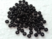 Perles de rocaille rondes en verre noir sur mesure, modèle 541, taille 9/0, pour artistes en broderie et créateurs de bijoux, destinées à la revente