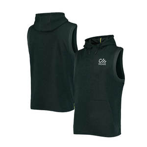 เสื้อฮู้ดแขนกุดสำหรับผู้ชายเสื้อฮู้ดแบบกำหนดเอง - Product Image 6