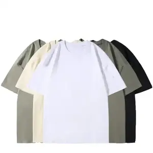 T-shirt uni en pur coton T-shirt personnalisé impression T-shirt vierge T-shirts personnalisés avec logo T-shirt avec logo personnalisé pour hommes - Product Image 2