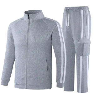 Survêtement Automne Hiver Homme Motif Solide Tendance 100% Coton Grande Taille Nouveau Design Prix de Gros - Product Image 1