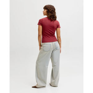 <b>Women's</b> <b>Cropped</b> Crew Neck T Shirt Summer Casual Sports Short Sleeve Baseball Jersey Solid Color Adult Streetwear Custom Logo - Product Image 6