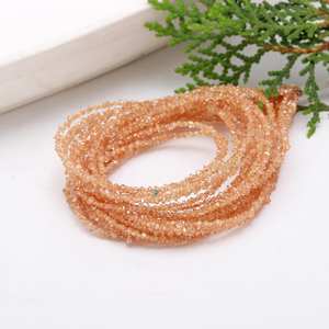 ลูกปัดควอตซ์เฮอร์คิเมอร์สีส้มธรรมชาติ รูปทรงชิป ขนาด 2-3 มม. สำหรับทำเครื่องประดับ จำนวนมาก - Product Image 4