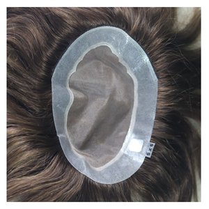 Tupé 100% Original de Cabello Indio Remy para Hombre, Base de Malla Mono PU con Textura de 38 mm, 120% de Densidad, Fabricación BD - Product Image 5