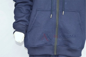 ชุดวอร์มสีกรมท่า Sp Navy Blueorts พร้อมโลโก้สั่งทำ เสื้อแจ็คเก็ต กางเกงจ็อกเกอร์ ผ้าฝ้ายออร์แกนิค 100% ระบายอากาศได้ดี แห้งเร็ว ขายส่งชุดกีฬา รับผลิตแบบ OEM - Product Image 6