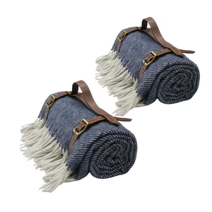 Manta de espiga azul marino de nuevo diseño de alta calidad, ropa usable estándar del fabricante indio - Product Image 4