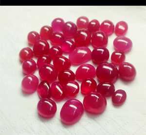 Bán buôn miễn phí Kích thước thủy tinh tự nhiên đầy <span class=keywords><strong>Ruby</strong></span> Cabochon đá quý đối với trang sức Cách sử dụng và Vòng cổ Tai Mặt Dây chuyền hạt - Product Image 1