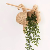 Pot de plantes en rotin tressé à la main pour jardin et maison
