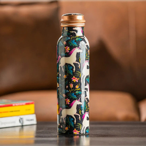 Unique Look Ayurvedic Pure Copper Water <b>Bottle</b> Leak Proof New Enamel Design for <b>Drinking</b> Water <b>Bottle</b> for Sports Water <b>Bottle</b> - Product Image 6