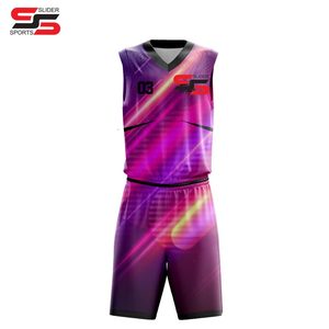 New Arrival Lightweight Men's Basketball Uniform Best Design BSCI Certified Sportswear Made From <b>Polyester</b> Printed Technics - Product Image 1