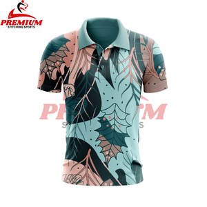 Vente directe polo à manches courtes pour hommes personnalisé vente en gros de t-shirt de golf à usage décontracté fabriqué en usine chemise entièrement imprimée par sublimation - Product Image 4