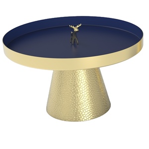 Hot <b>Sale</b> Gold Plated Fancy Round <b>Cake</b> <b>Stand</b> Server Premium Royal Design Indian Hand Made <b>Cake</b> <b>Stand</b> Luxuries <b>Cake</b> <b>Stand</b> Server - Product Image 1