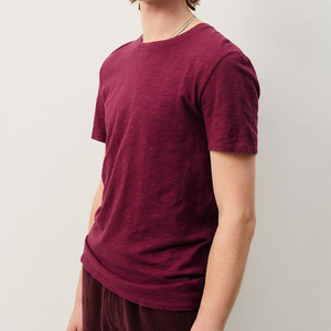 T-shirts en coton 180 g/m² pour hommes, coupe ajustée, couleurs vibrantes, haute qualité, pour la vente en gros, vêtements décontractés, mode été. - Product Image 4