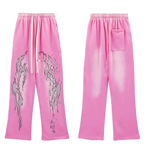 Pantalon de survêtement tactique décontracté pour homme, design personnalisé, en velours côtelé uni anti-plis, taille haute élastique, délavage vieilli, collection automne - Product Image 4