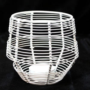 Soporte votivo de tejido de alambre decorativo de Metal dorado para velas de té, festivales, bodas de Halloween, decoración del hogar y regalos - Product Image 1