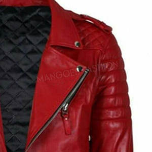 Diseño de logotipo personalizado Chaqueta de carreras de moto de cuero Premium para hombres con tela de lana de estilo callejero y servicio OEM - Product Image 4