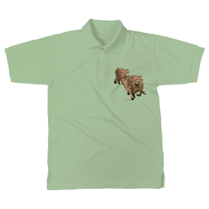 Polo classique pour adulte Cheetah Brothers 100% Coton Respirant Infroissable Brodé Couleurs foncées Uni XL 4XL Haute Qualité - Product Image 5