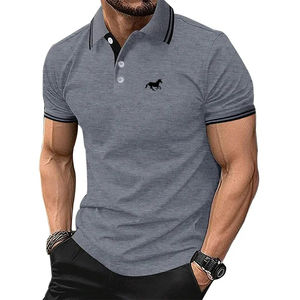 Insignias de Hamza para hombre, Formal para camisa, bolsillo bordado de alta calidad, manga corta, ajuste Regular, mezcla de Spandex antiarrugas impresa - Product Image 5