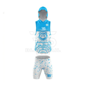 Style à capuche haute qualité 100% Polyester Compression 7v7 uniforme équipe de jeunes 7v7 ensemble de maillots - Product Image 6