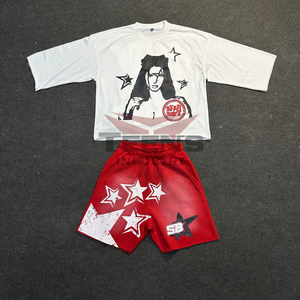 Conjunto de Ropa de Verano Vintage para Hombre, Material de Algodón/Poliéster, Secado Rápido, Alta Calidad, Colores Personalizados, Servicio OEM, Precio Bajo - Product Image 4