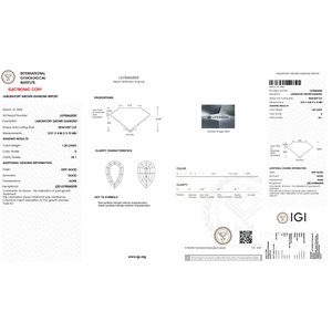 Essie-Pear Step Cut Lab Grown Diamond Verlobungsring - Product Image 3