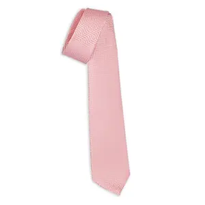 Sophisticated Italian Jacquard Weave Ties - Silk 7 Fold Ties Milano Pink - The Epitome Of Style And Luxury