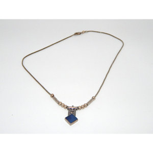 Collana con pendente a goccia geometrica in argento Sterling 925 con motivo tribale accessorio elegante alla moda - Product Image 4